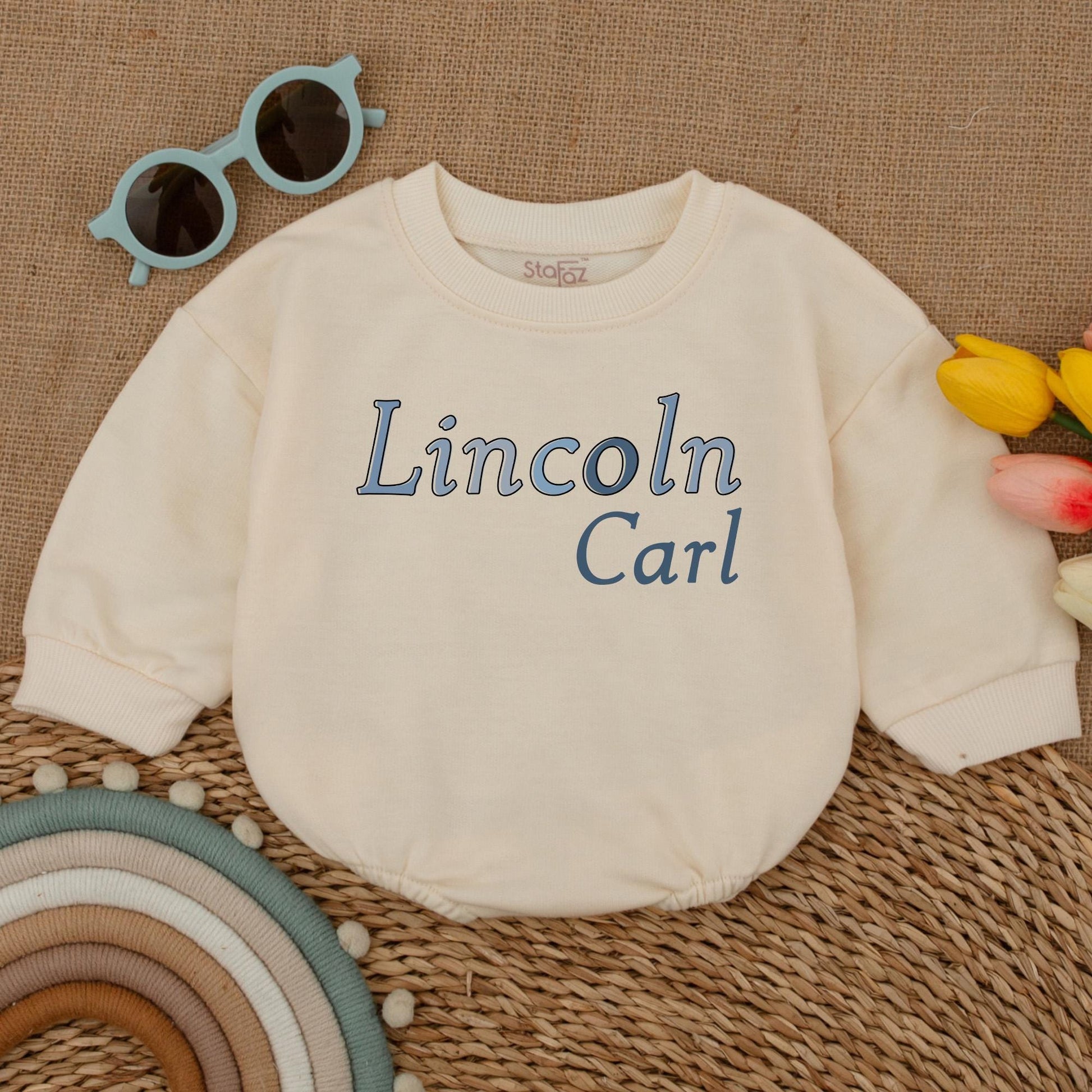 Personalized Name Bubble Romper for Baby Boy Little Brother Bodysuit Big Brother Sweatshirt Matching Sibling Family Clothes Cotton Soft Comfortable Casual Outfit