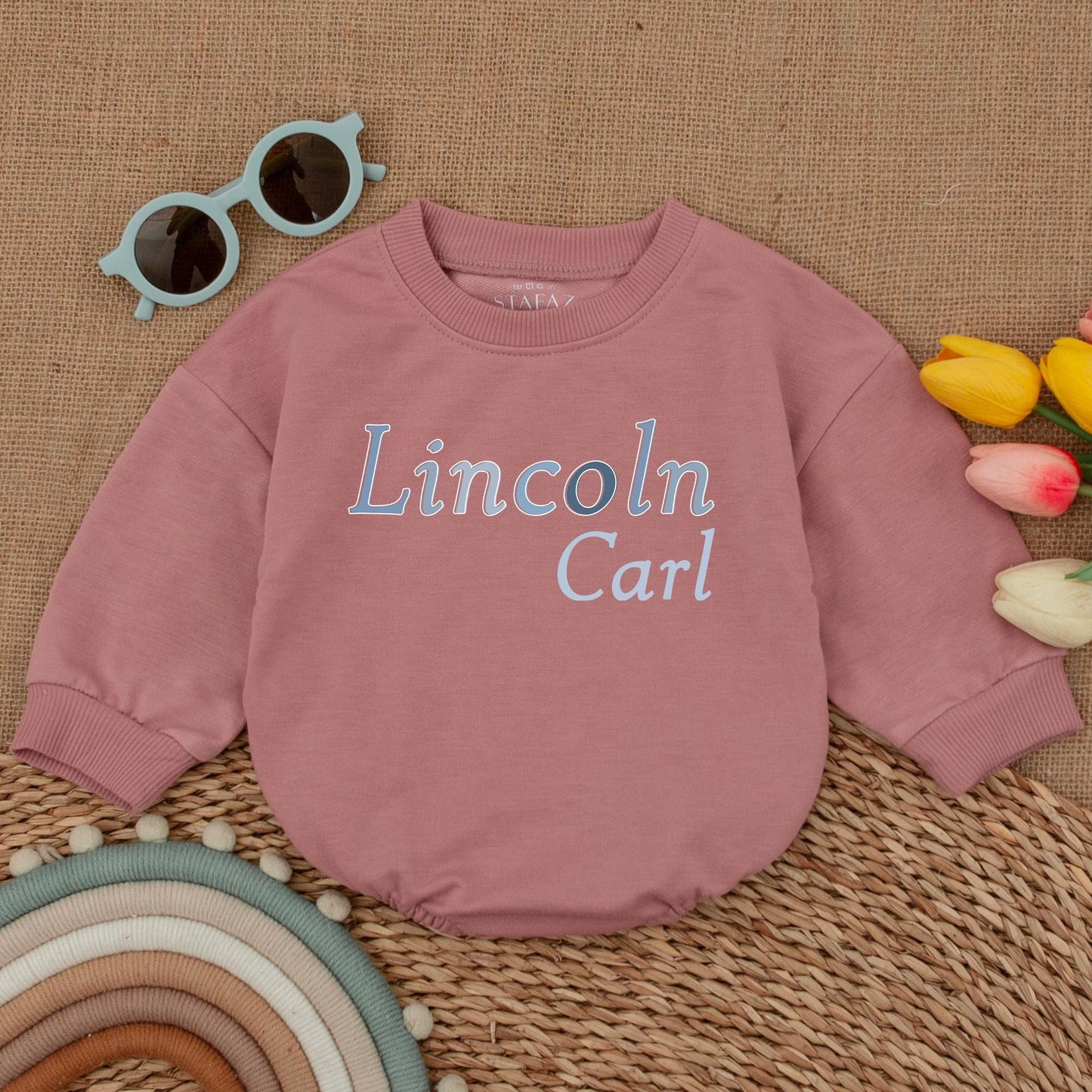 Personalized Name Bubble Romper for Baby Boy Little Brother Bodysuit Big Brother Sweatshirt Matching Sibling Family Clothes Cotton Soft Comfortable Casual Outfit