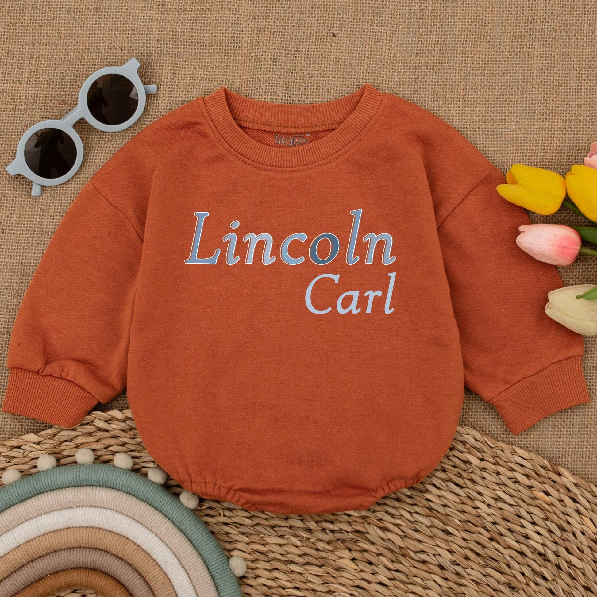 Personalized Name Bubble Romper for Baby Boy Little Brother Bodysuit Big Brother Sweatshirt Matching Sibling Family Clothes Cotton Soft Comfortable Casual Outfit