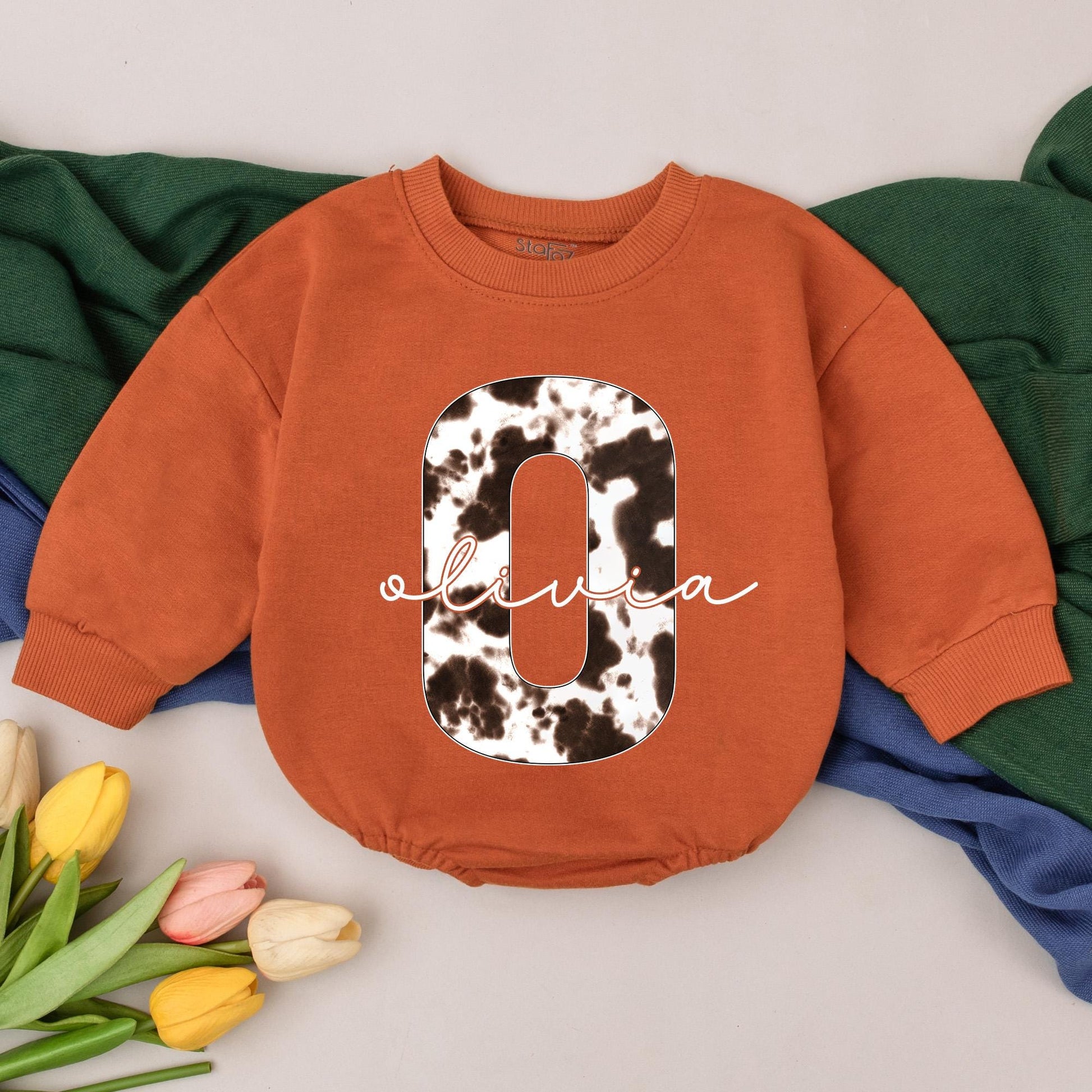 Personalized Cowboy Western Romper Custom Name Baby Shower Gift Going Home Outfit Infant Cowboy Baby Bodysuit