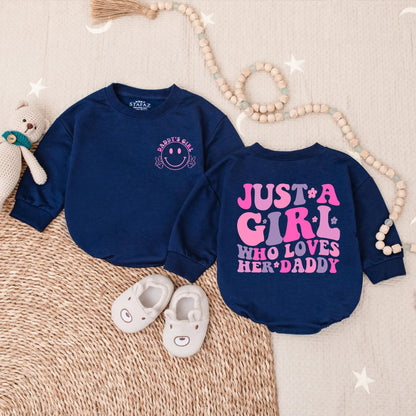 Daddy's Girl Romper Cute Daddy & Me Bodysuit Baby Girl Outfit Soft Cotton Comfortable Daddy Love Gift for Baby Girl
