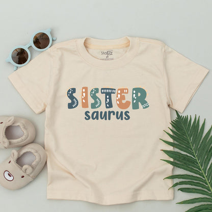 Personalized Dinosaur One-A-Saurus 1st Birthday Family Matching T-Shirt for Boy Mommy and Me Dinosaur Celebration Tee