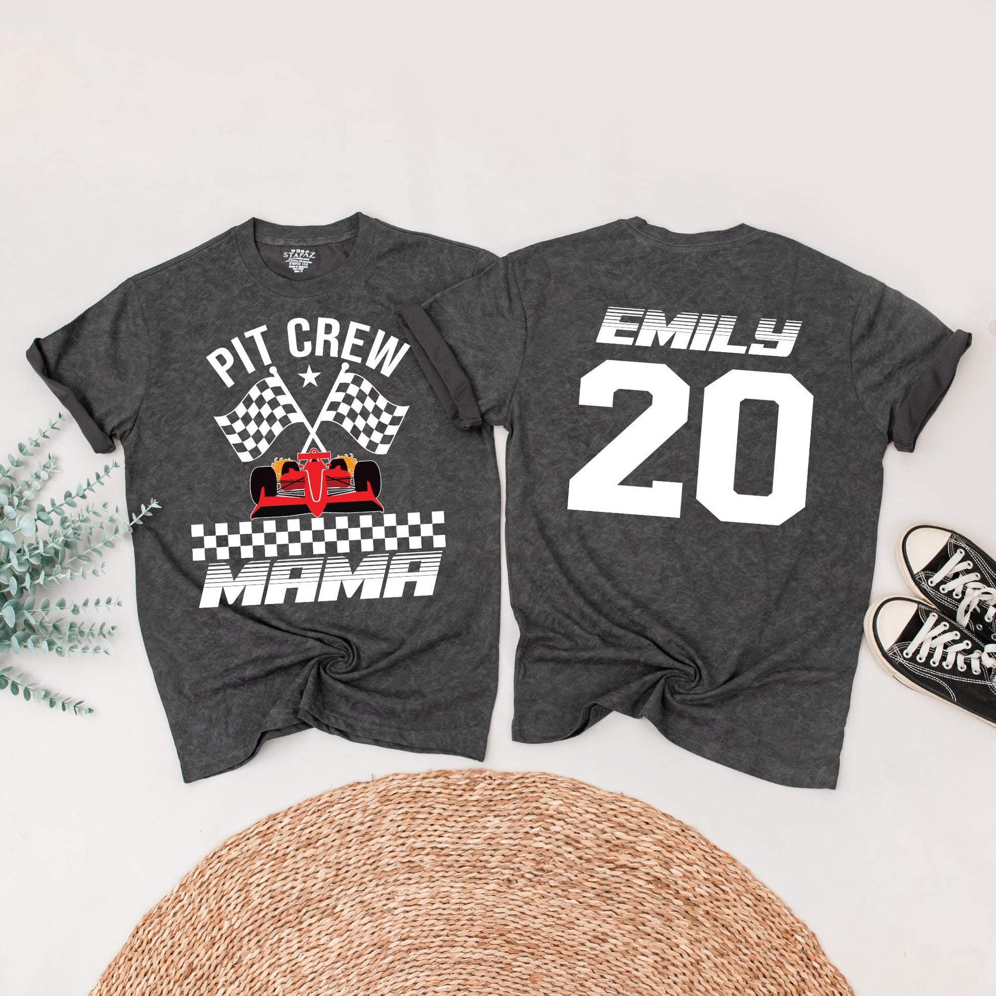 Fast One Pit Crew Birthday Boy Shirt, Race Car 1st Birthday Tee, Checkered Flag Family Matching, Black & Red Racing Theme Party, Baby First Birthday Outfit (139 chars)