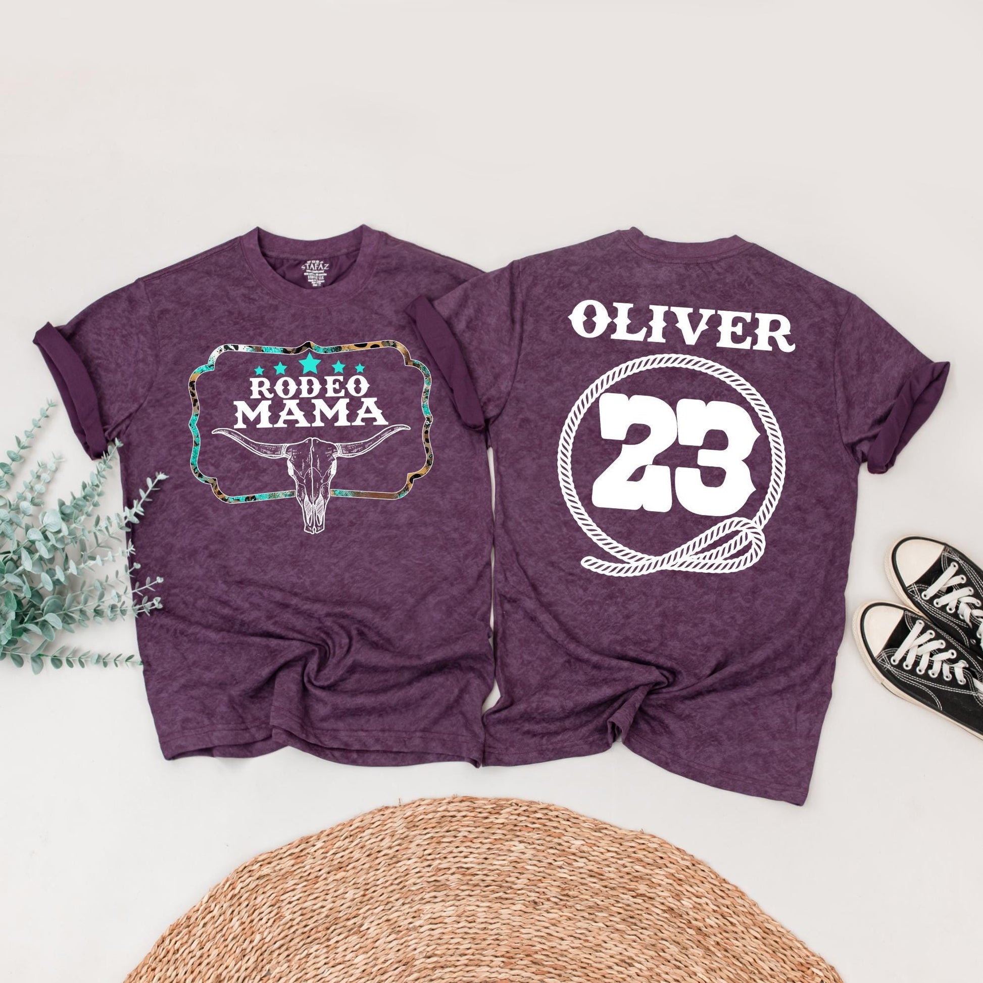 My First Rodeo Birthday Family Matching Shirts, Western Steer Skull 1st Birthday Party Outfit, Cowboy/Cowgirl Bday Tees