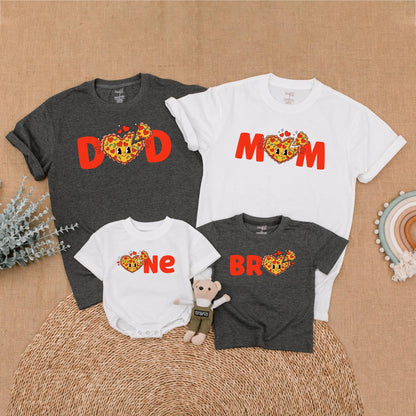 Pizza Birthday Family Matching Bubble Romper First Birthday Girl Outfit Cute Pizza Party Mommy and Me Clothes Cotton Comfortable Toddler