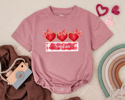 Personalized Watermelon Romper Custom Name Baby Summer Outfit Infant Bodysuit Boys Girls Watermelon Birthday Clothes