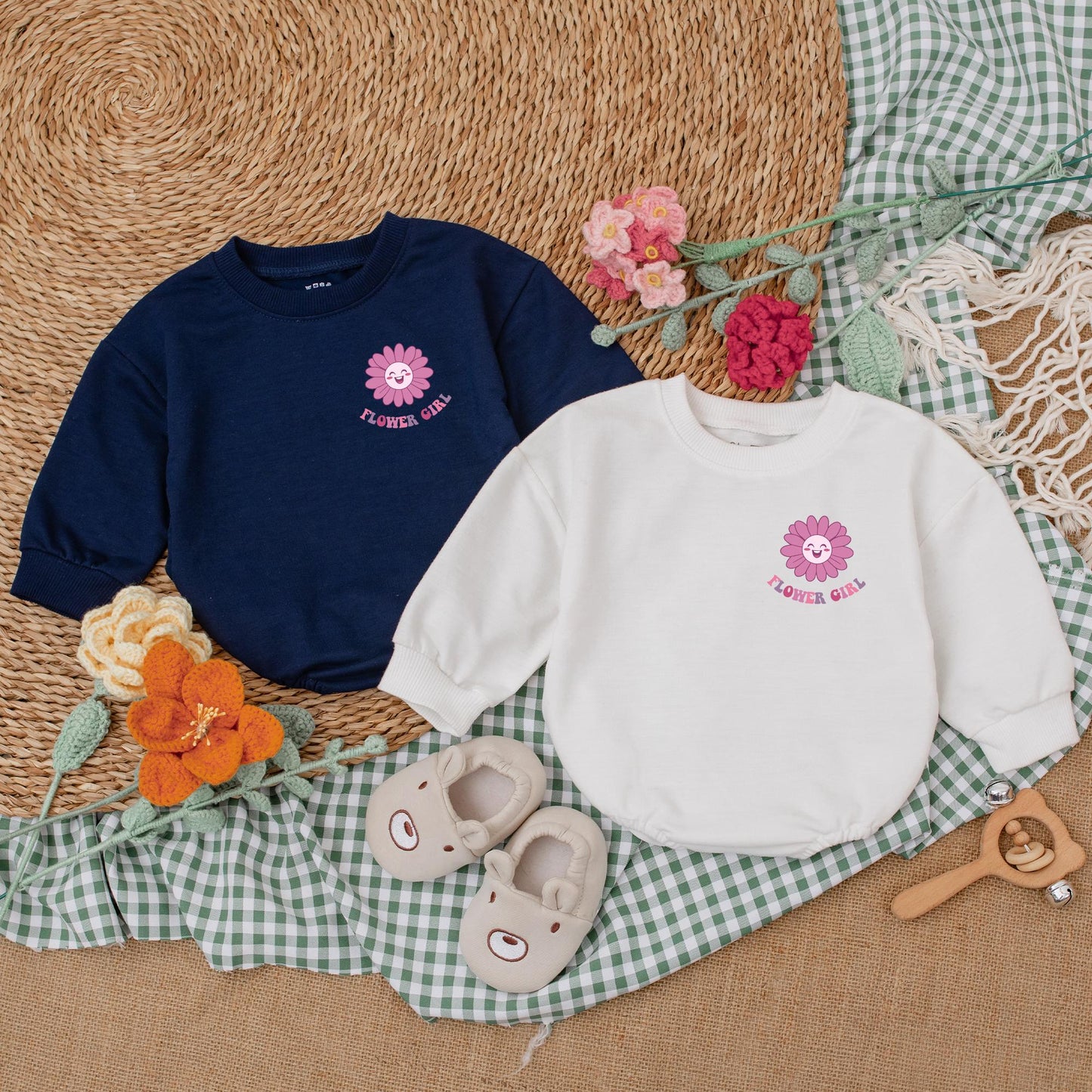 In My Flower Girl Era Baby Romper Bodysuit Flower Girl Wedding Outfit Trendy Soft Cotton Bridal Party Infant Toddler Gift
