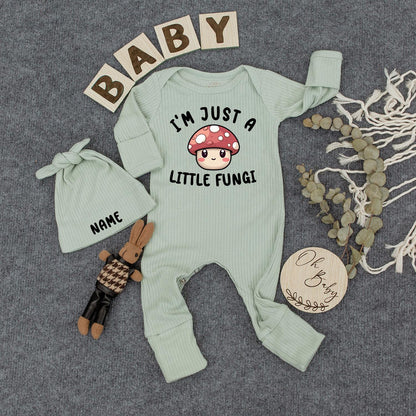 Fungi Baby Bodysuit Cute Mushroom Romper Newborn Boy Girl Outfit Fun Shower Gift Cozy Cotton