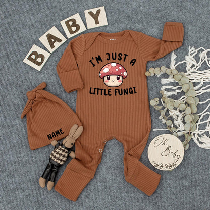 Fungi Baby Bodysuit Cute Mushroom Romper Newborn Boy Girl Outfit Fun Shower Gift Cozy Cotton