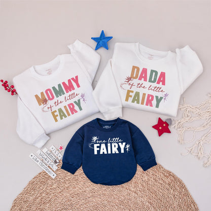 Little Fairy First Birthday Matching Family Sweatshirt Magical Garden Party Mommy and Me First Birthday Girl Outfit 1st Birthday