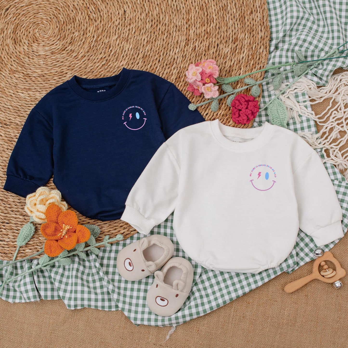 My Aunt is Definitely Cooler Than My Dad Baby Romper Cute Auntie's Bestie Bodysuit Fun Cool Aunt Outfit Baby Shower Gift for Aunt Cotton Soft Comfortable