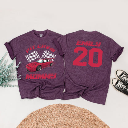 Fast One Birthday Boy Shirt, Pit Crew Race Car Tee, First Birthday Party Family Matching Outfit, Checkered Flag 1st Birthday, Red Car Racing (134)