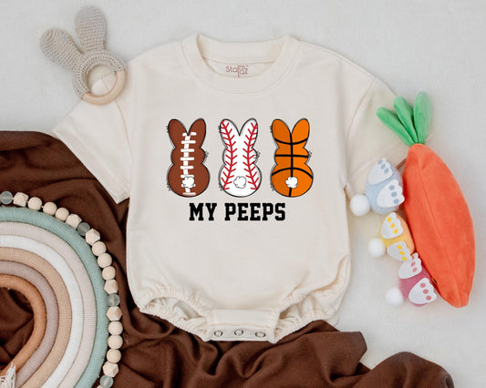Cute Easter Sport Bunny Baby Romper for Boys & Girls First Easter Outfit Shower Gift
