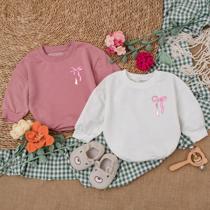 God Says I Am Pink Bow Romper Christian Baby Girl Bodysuit Outfit Soft Newborn Shower Gift Cute Religious Going Home Bubble Style