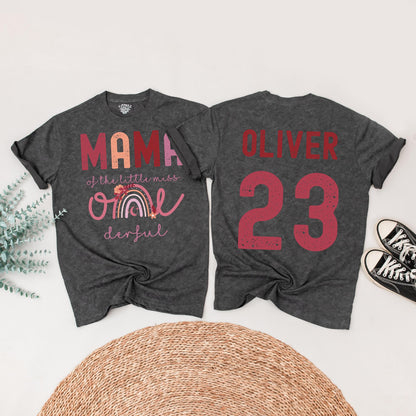 Onederful First Birthday Family Matching Shirts Boho Rainbow Little Miss One Birthday Outfit Mama Mom Daughter Celebration