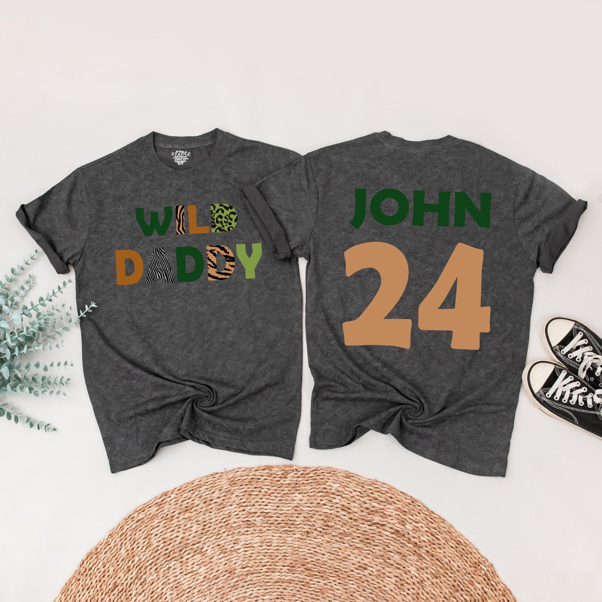 Wild One Birthday Matching Family Shirts: Safari Zoo Theme, Mommy Daddy Baby Outfit, Animal Print, 1st Birthday Party, Vacation Shirts 136