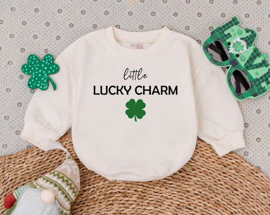My First St Patrick's Day Lucky Clover Baby Bodysuit for Boys and Girls Adorable Newborn Infant Irish Baby Shower Gift Outfit
