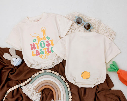 My First Easter Bunny Romper Baby Boy Girl Outfit, Cute Easter Day Clothes, Baby Shower Gift, Personalized Bunny Bodysuit
