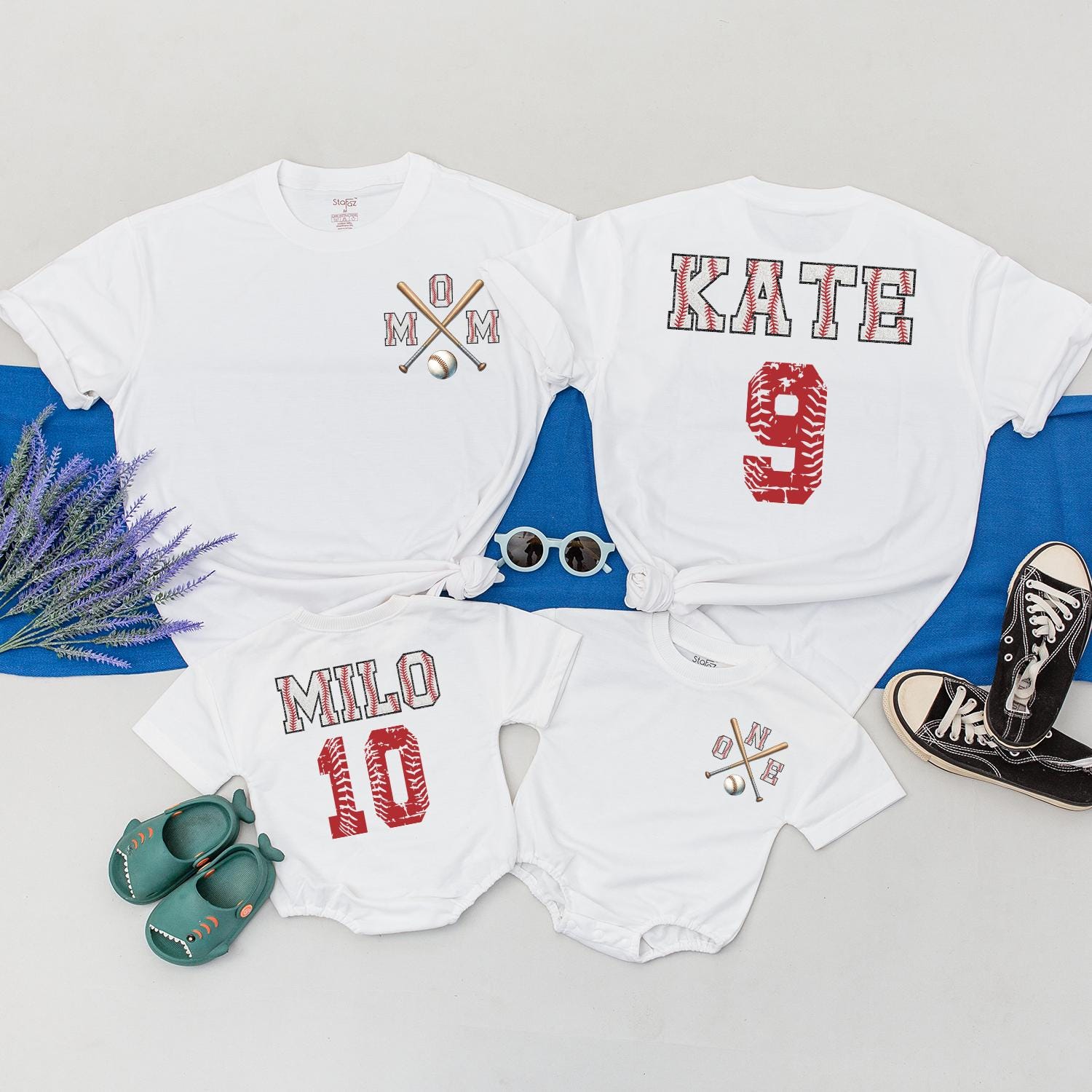 Custom Two-Sided Baseball Shirt Mommy and Me Baseball Team Shirt Game Day Gift for Baseball Season