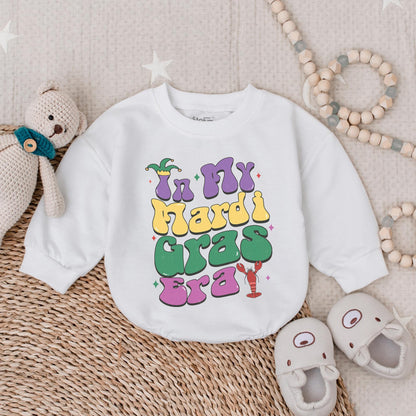 Mardi Gras Baby Romper Outfit for Boy: Fat Tuesday King Cake Party Gift, Cute Baby Clothes, Fun Newborn Bodysuit, Celebrate!