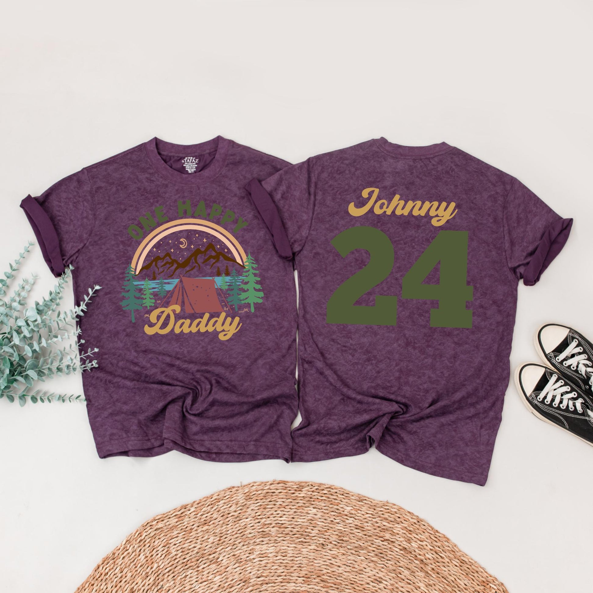 One Happy Camper First Birthday T-Shirt & Family Matching Shirts