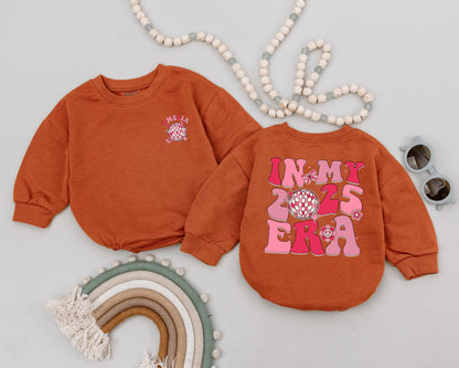 Personalized Name In My 2025 Era Romper Newborn Bodysuit Baby Girl Clothes Baby Shower Gift First Birthday Outfit Custom Name