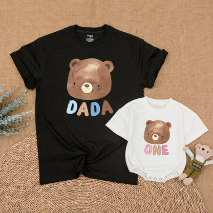 Beary First Birthday Matching Family Shirts, Mama, Dada, Bro, One Outfit, Baby Girl or Boy Birthday Bear Shirt, 1st Birthday Party Clothes, Cute Photo (138 chars)