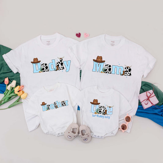 Personalized 1st Rodeo Birthday T-Shirt for Baby Boy, Wild West Cowboy Theme, First Birthday Outfit, Western Baby Clothes