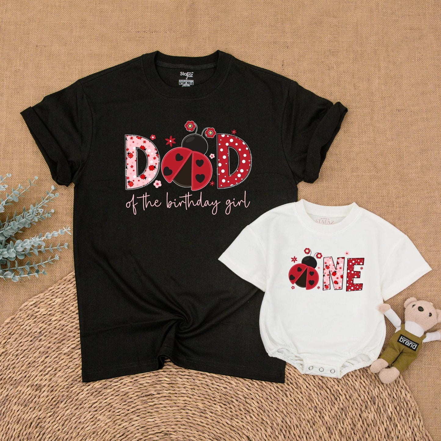 Ladybug Birthday Matching Family Shirts, Girl First Birthday Outfit, Mommy and Me Ladybug Theme, Farm Bug Birthday Party Clothes, Baby Girl Gift