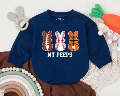 Cute Easter Sport Bunny Baby Romper for Boys & Girls First Easter Outfit Shower Gift