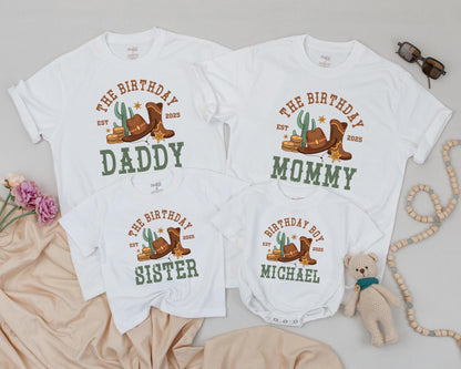 My First Rodeo Birthday Matching Family Shirts, Wild West 1st Birthday Outfit, Cowboy Cowgirl Western Farm Theme Party, Matching Group Outfits 136