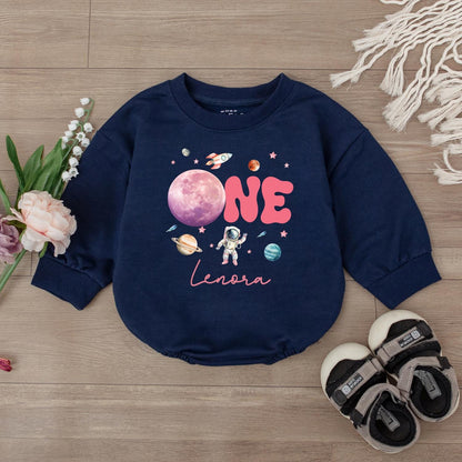 Custom Houston We Have A One Year Old Galaxy Bodysuit First Birthday Outfit Cute Baby Clothes Toddler Shirt