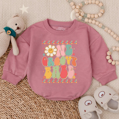 Groovy Babe 1st Birthday Outfit Girl - Flower Power Shirt Baby Bodysuit First Birthday Girl Clothes Party Gift (139 chars)