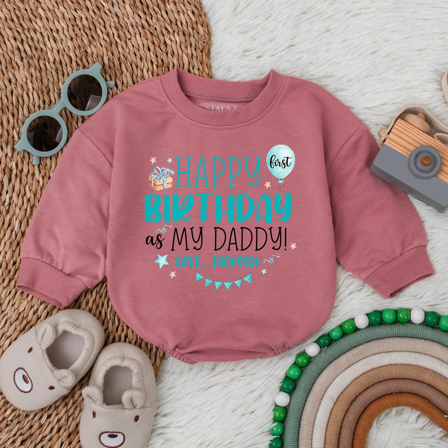 Daddy's Backup Police Baby Bodysuit First Birthday Outfit Cute Police Car Romper for Baby Boy Gift
