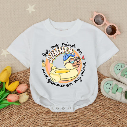 Aloha Hibiscus Flower Baby Girl Romper Summer Beach Hawaiian Vacation Outfit Infant Girls Clothes