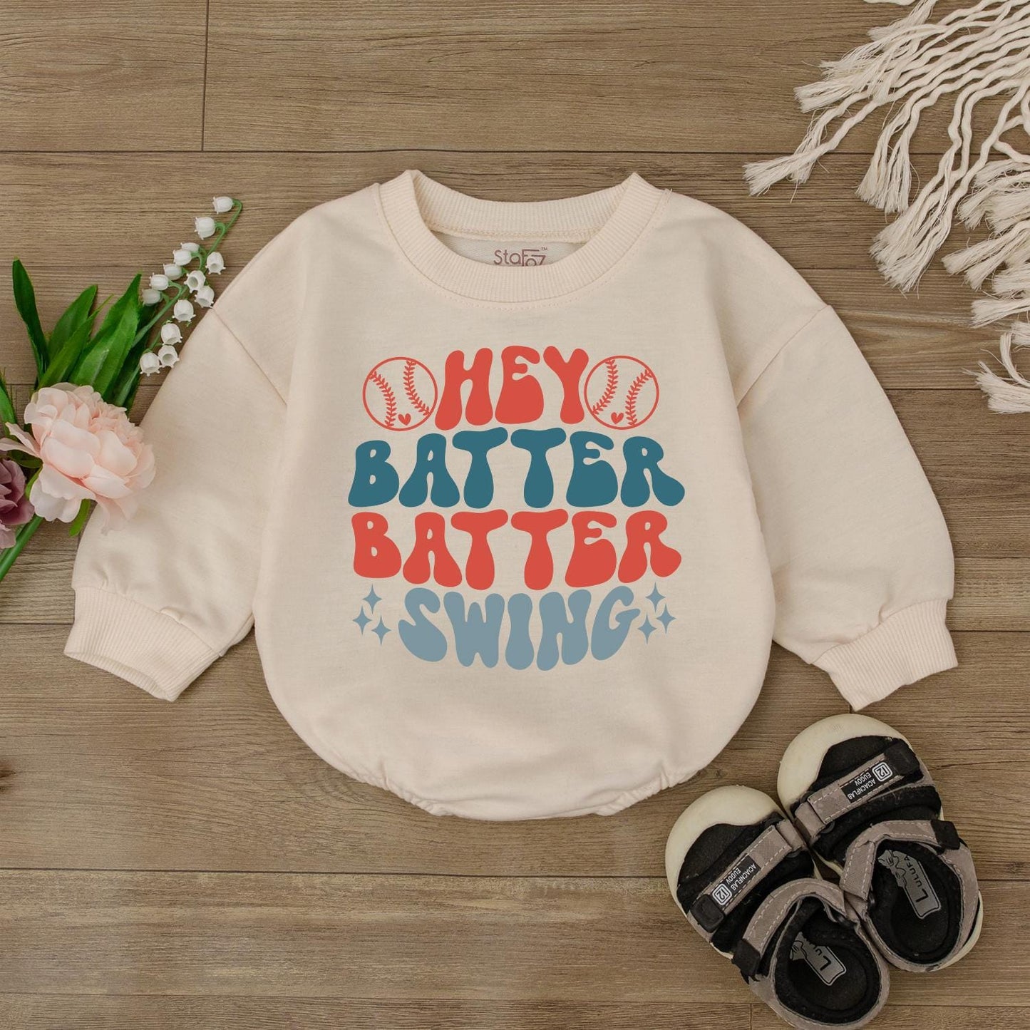 Hey Batter Batter Swing Baby Baseball Romper Retro Boy Outfit Cute Girl Clothes Game Day Sport Shirt Newborn Jumpsuit