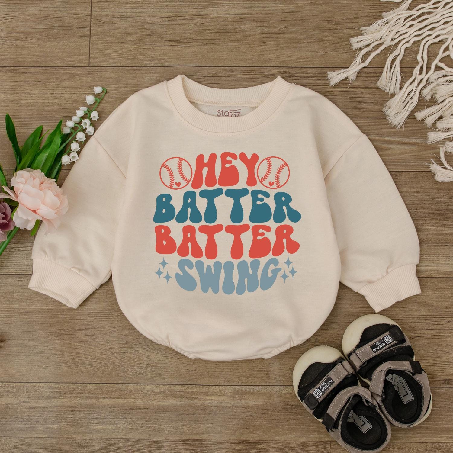 Hey Batter Batter Swing Baby Baseball Romper Retro Boy Outfit Cute Girl Clothes Game Day Sport Shirt Newborn Jumpsuit