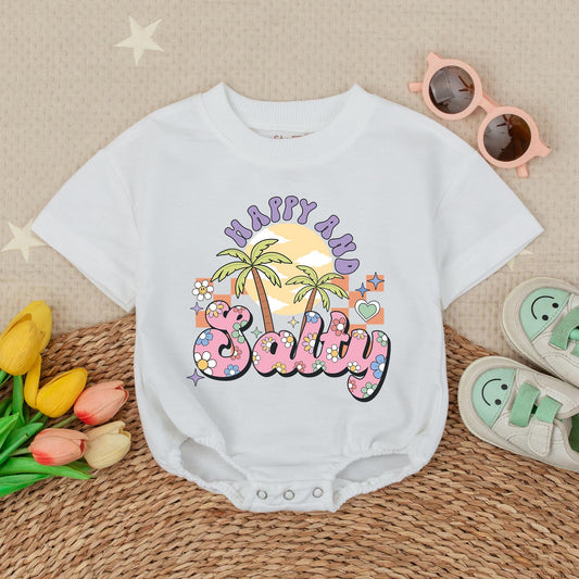 Summer Beach Baby Girl Bubble Romper Hawaiian Vacation Outfit Natural Cotton Comfortable Baby Summer Clothes For Girls