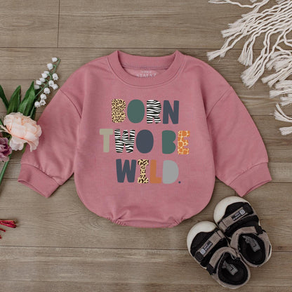 Born Two Be Wild Safari Birthday Romper for Girls Zoo Two Wild Outfit Toddler Baby Safari Party Clothes Second Birthday Celebration