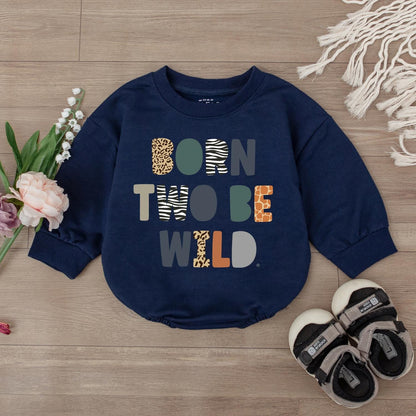 Born Two Be Wild Safari Birthday Romper for Girls Zoo Two Wild Outfit Toddler Baby Safari Party Clothes Second Birthday Celebration