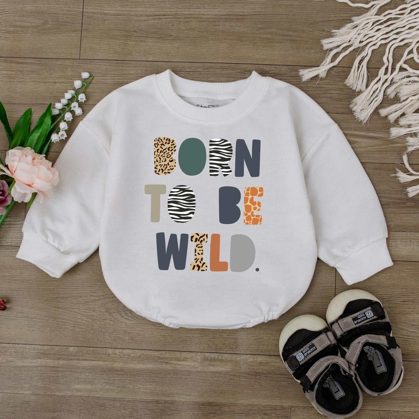 Born To Be Wild Safari Birthday Outfit for Girls Cute Zoo Animal Theme Toddler Baby First Birthday Clothes