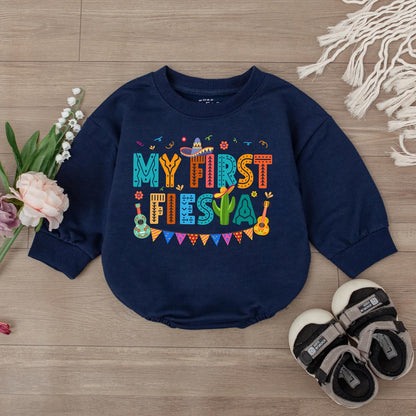 My First Fiesta Birthday Romper Baby Girl Outfit, Uno Cinco de Mayo Party Clothes, Custom Toddler Birthday Shirt, Mexican Fiesta Gift