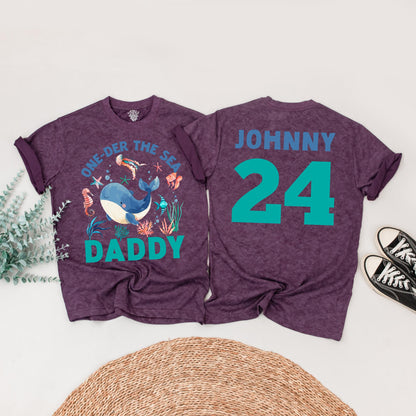 Oneder The Sea Boy 1st Birthday Shirt - Whale Ocean Animals Outfit