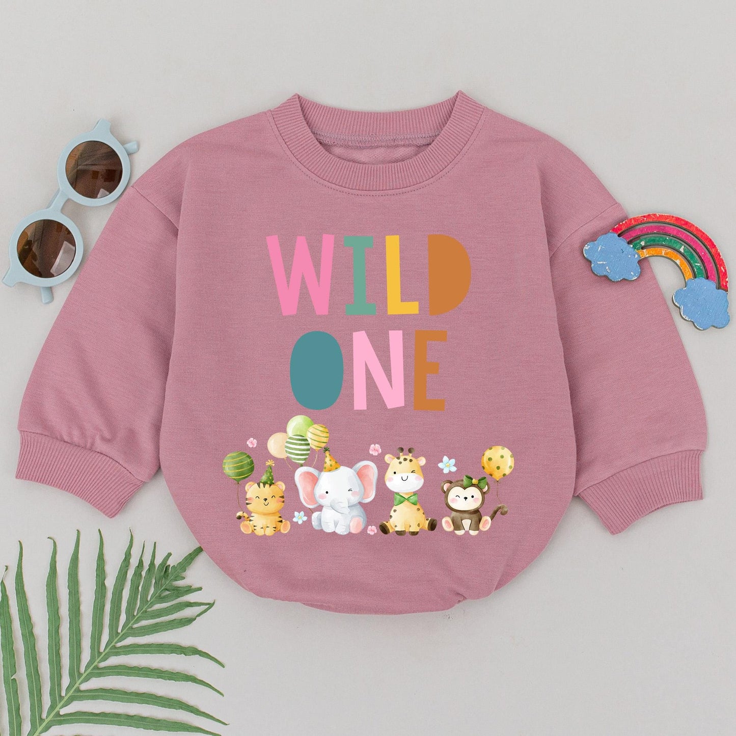 Wild One Birthday Romper Baby Boy Clothes Retro Safari Bubble 1st Birthday Party Animal Outfit First Birthday Gift Wild One Cake Smash Outfit 138
