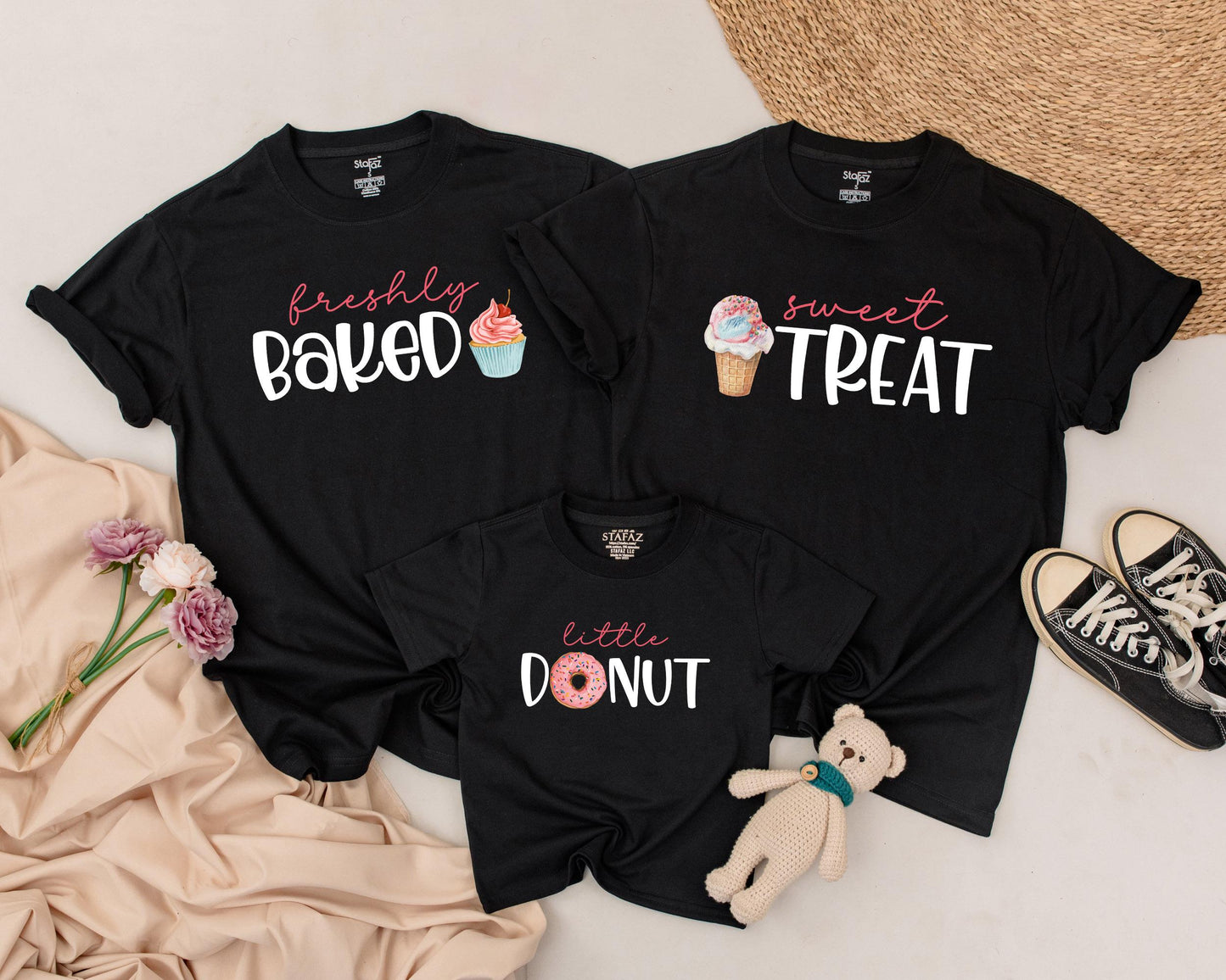 Matching Donut Birthday Family Shirts, Donut Birthday Girl Outfit, 1st Birthday Gifts, Pink Bow Baby Girl Party, Sweet One