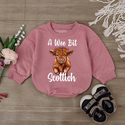 Scottish Cow First Birthday Romper for Baby Boy or Girl Cute Highland Cow 1st Birthday Outfit Toddler Celebration Clothes
