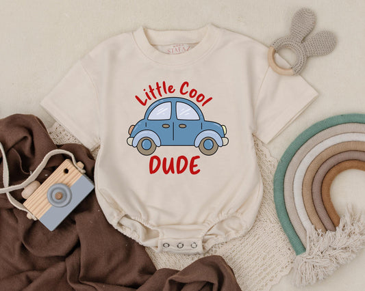 Cool Little Dude Romper Newborn Bodysuit One Cool Dude First Birthday Outfit Baby Boy Clothes