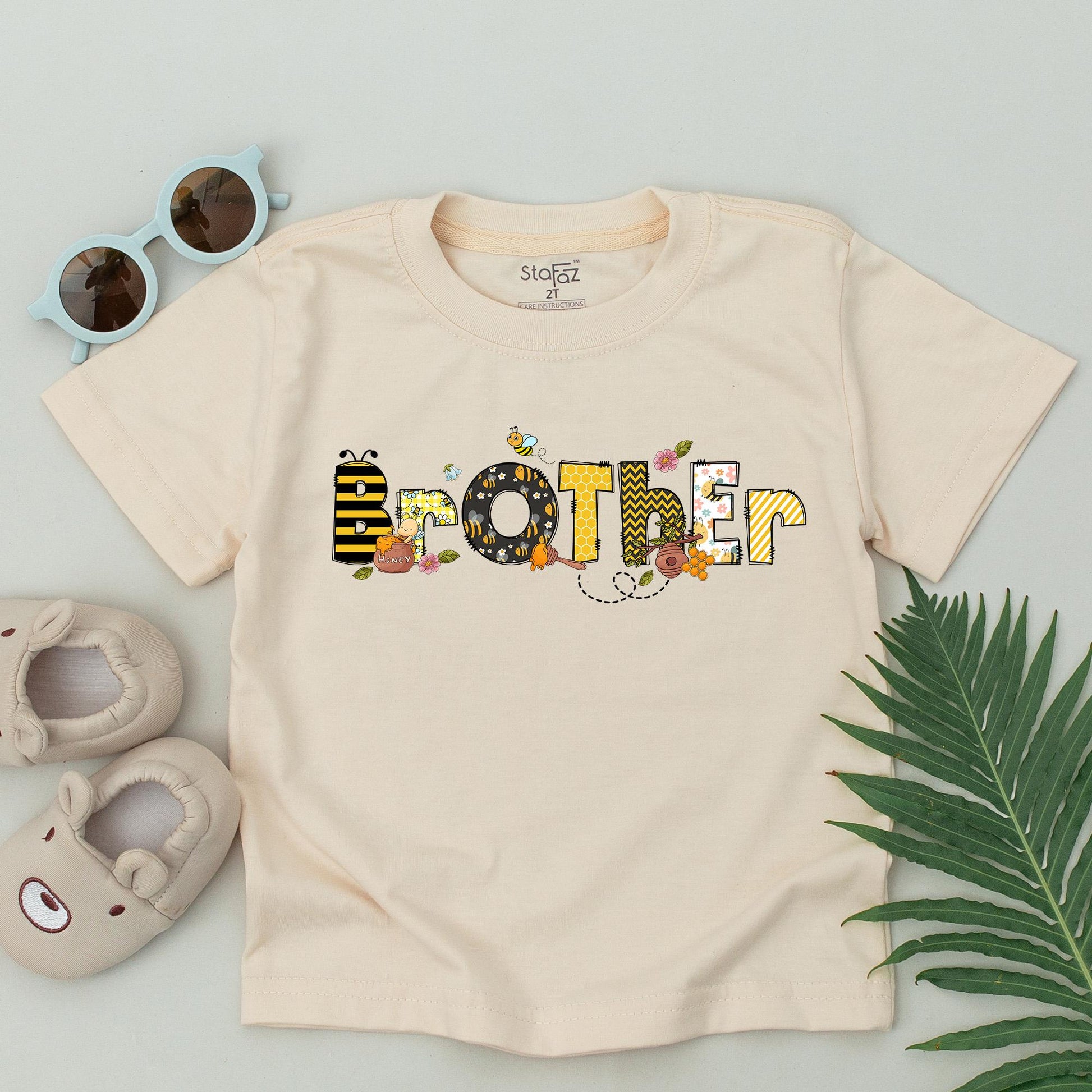 Personalized Bees Family First Birthday T-Shirt Romper Cute Bee Theme Mommy and Me Matching Outfit Baby Shower Gift Cotton
