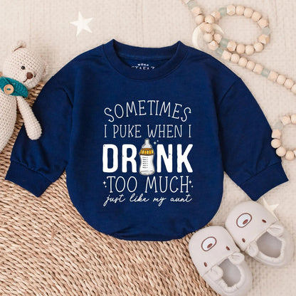 "Sometimes I Puke When I Drink Too Much" Shirt – Funny Graphic Tee – Humorous Drinking Quote Shirt – Perfect Gift for Party Lovers and Drinkers