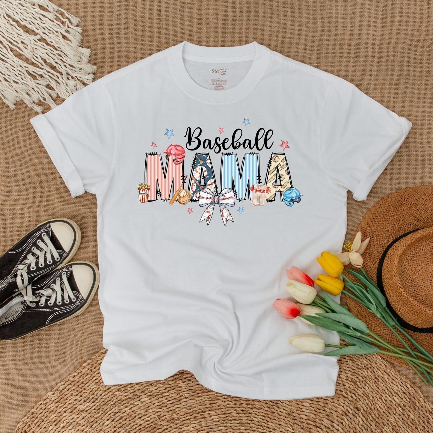 Baseball Mama Bow Shirt Game Day Tee Personalized Number Baseball Gift Sports Mom Comfort Colors Baseball Fan Outfit